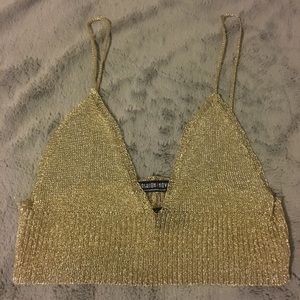 Gold Bralette